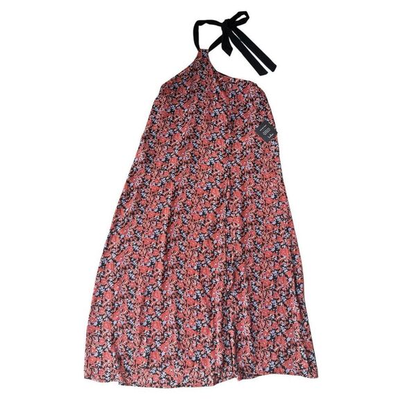 Lulus Floral Black Neck Tie Halter Maxi Dress - Picture 6 of 10